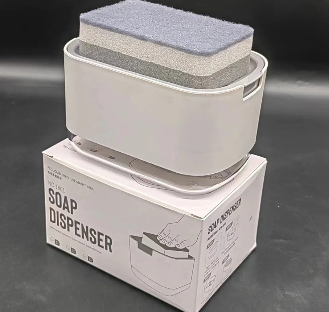 Soap pump and sponge