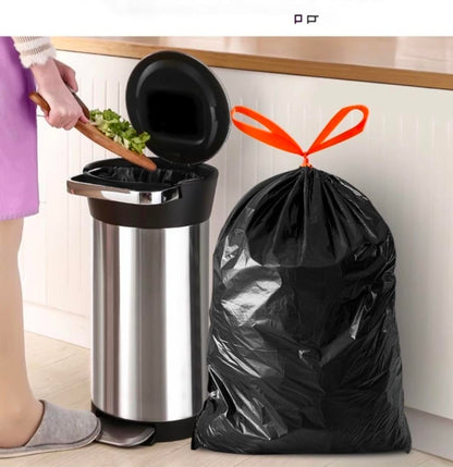 100pcs Extra Strong Trash Bags with a drawstring