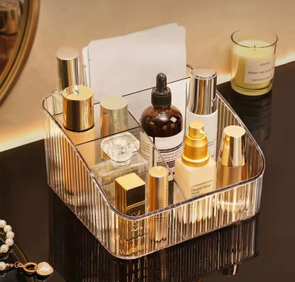 Heavy acrylic cosmetic organizer