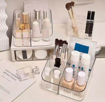Heavy acrylic cosmetic organizer