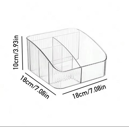 Heavy acrylic cosmetic organizer