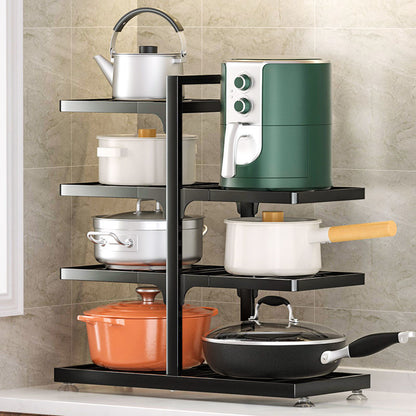 Multilayer pot/pan storage rack