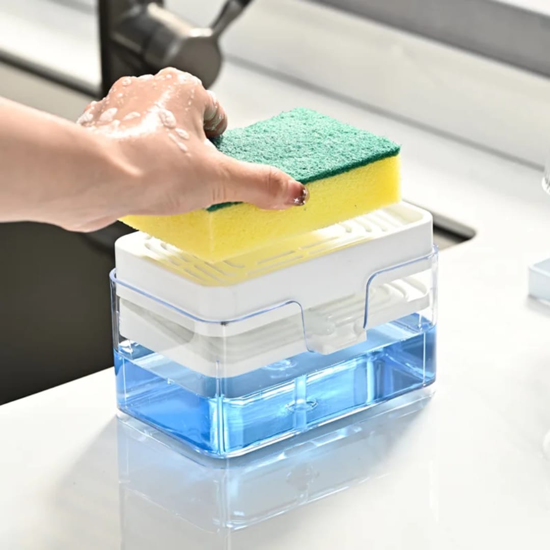 Kitchen Soap Dispenser With Sponge