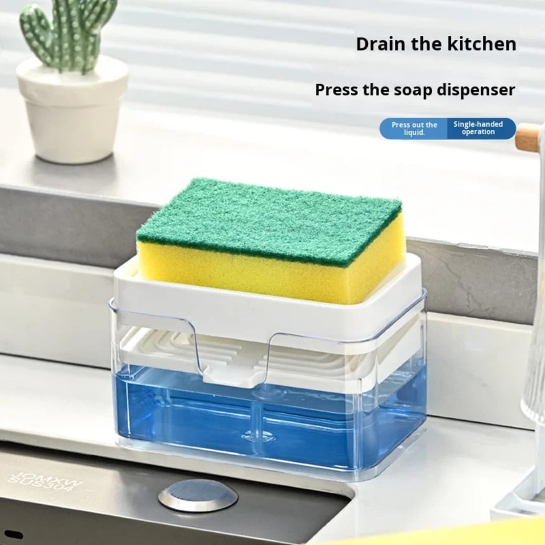 Kitchen Soap Dispenser With Sponge