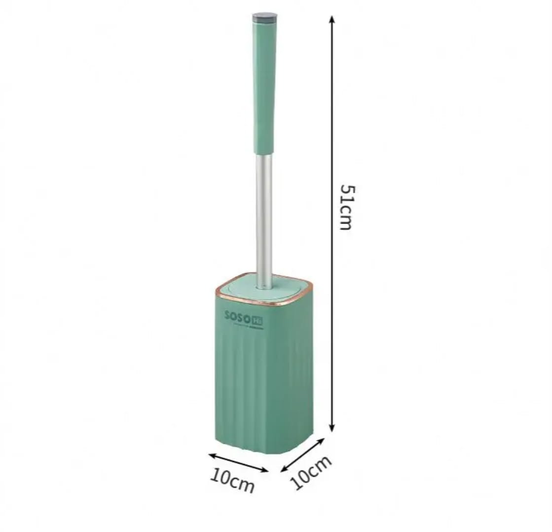 Wall mounted toilet cleaning brush set with holder
