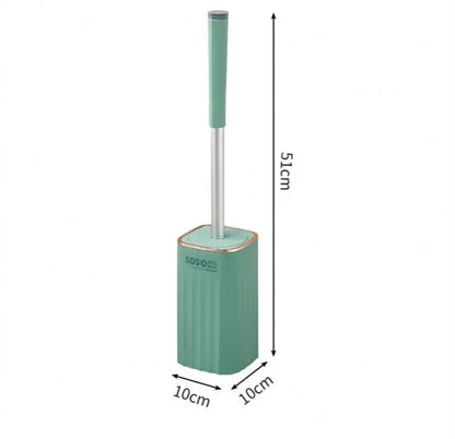Wall mounted toilet cleaning brush set with holder