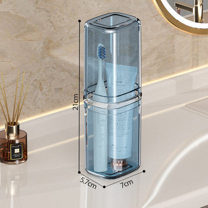 Portable travel toothbrush/toothpaste holder