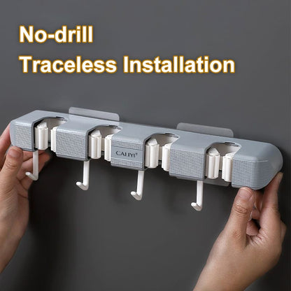 Non slip wall Mounted mop holder