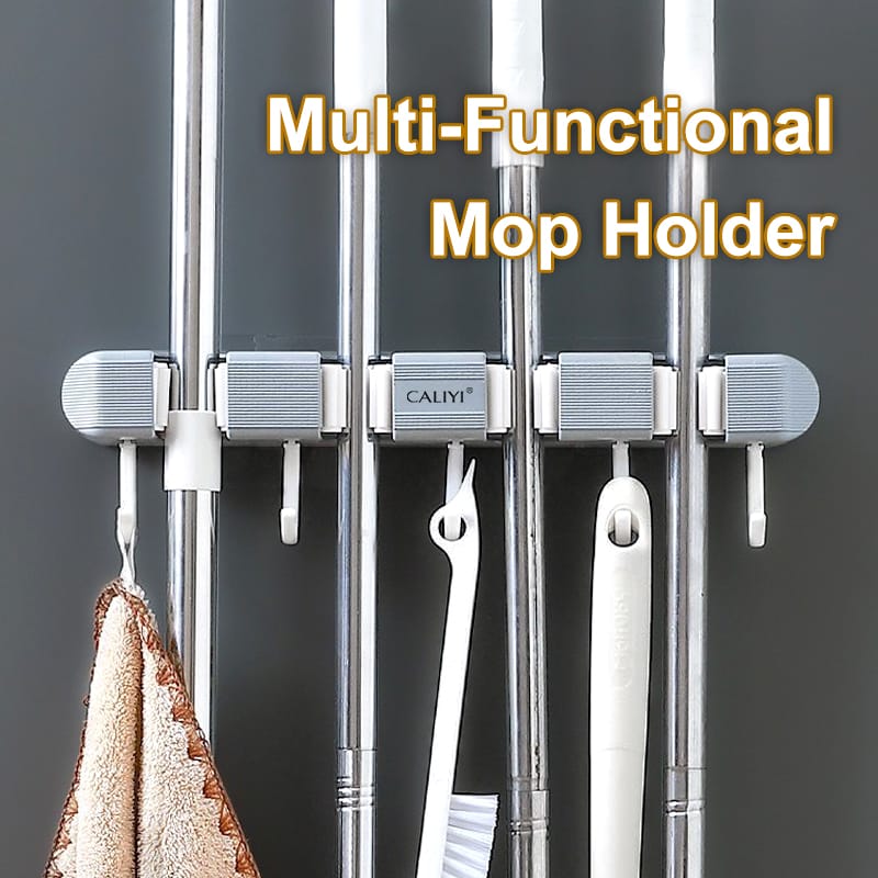 Non slip wall Mounted mop holder