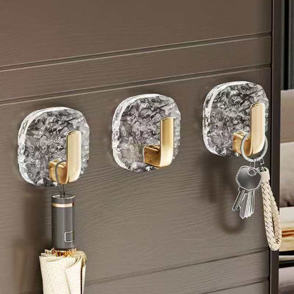 Set of 5 Golden Acrylic Hooks
