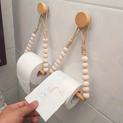 Boho-style toilet paper holder