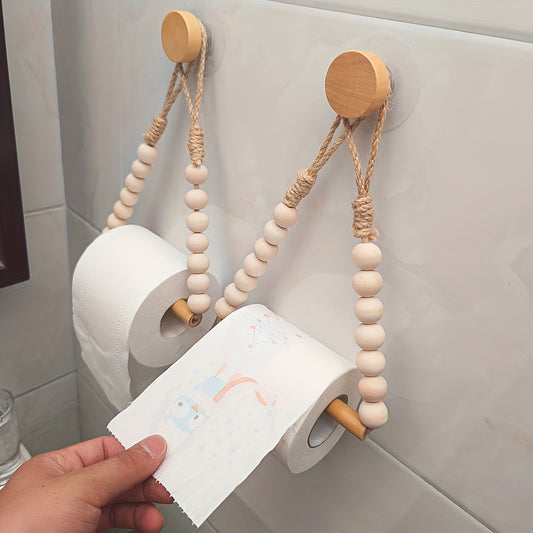 Boho-style toilet paper holder