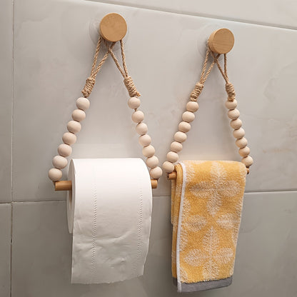 Boho-style toilet paper holder