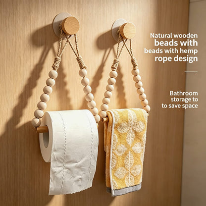 Boho-style toilet paper holder