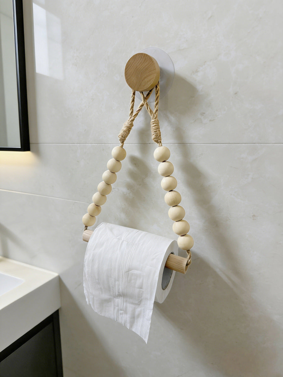 Boho-style toilet paper holder
