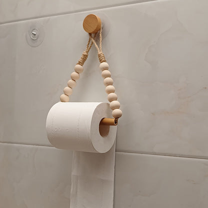 Boho-style toilet paper holder