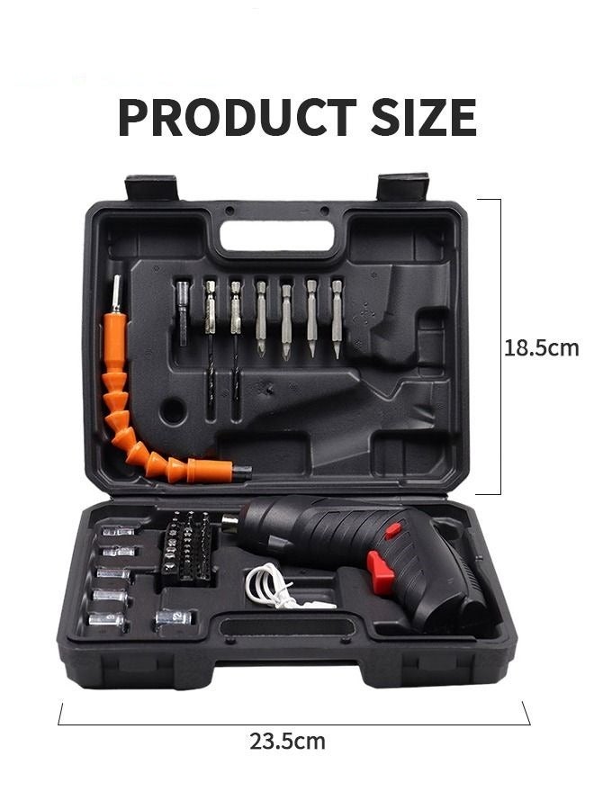 Rechargeable drill screw driver tool box set
