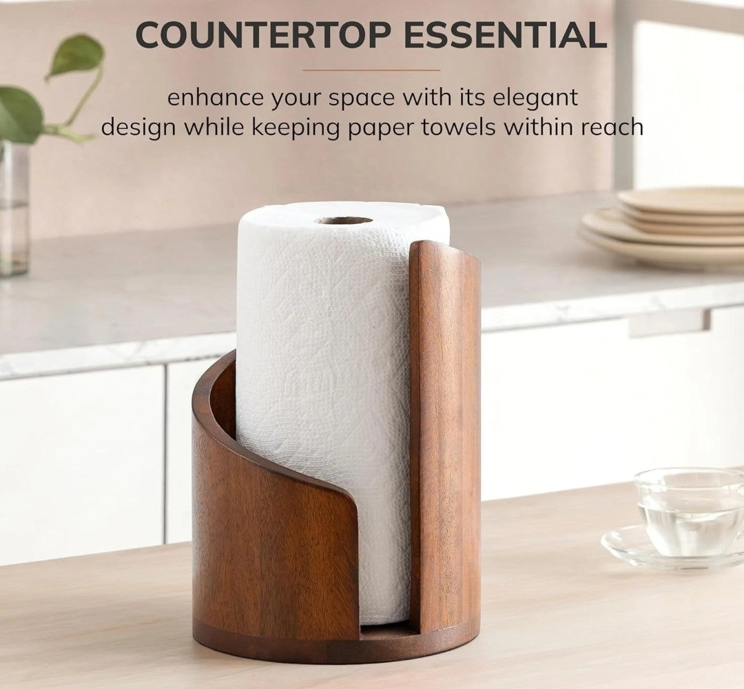 Bamboo napkin/paper towel holder