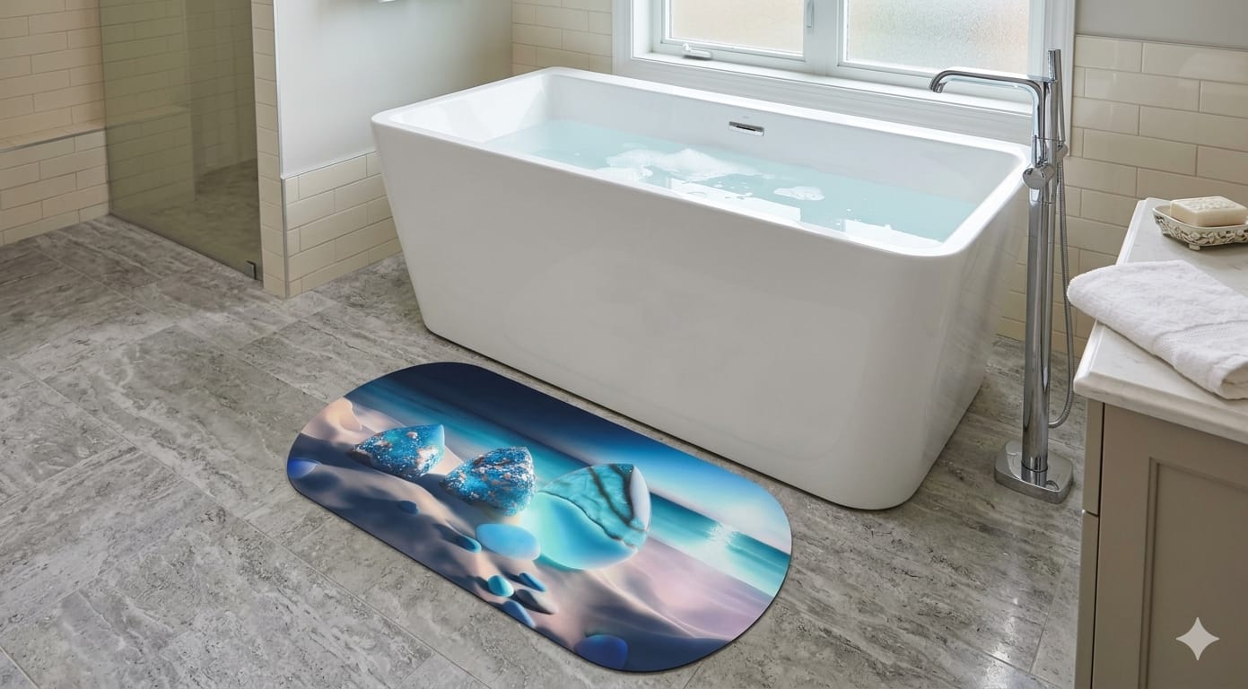 Super Absorbent oval rubber Mat