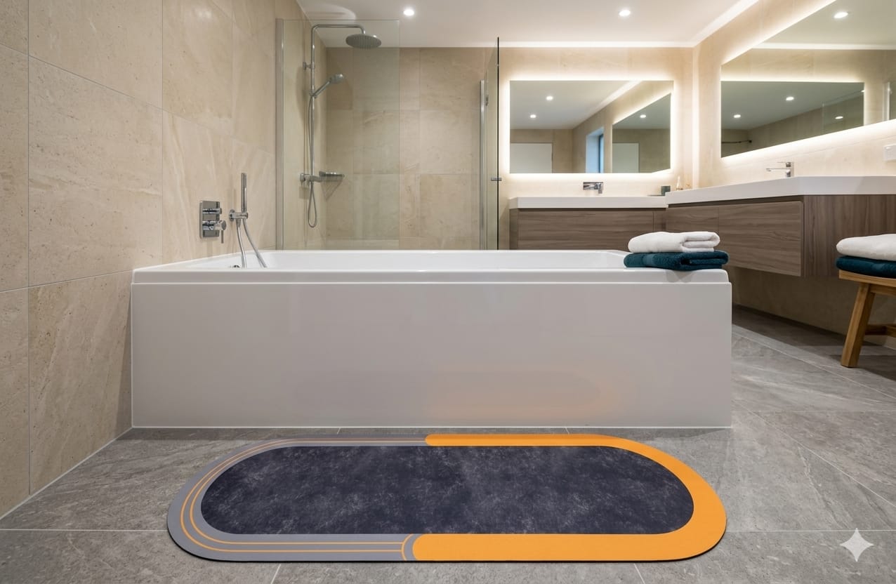 Super Absorbent oval rubber Mat