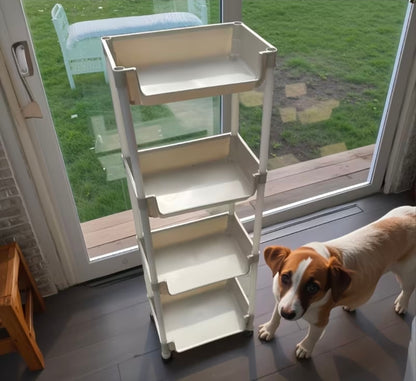 4-Layer Trolley Storage Rack