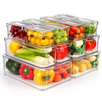 14pcs stackable Fridge storage organizers