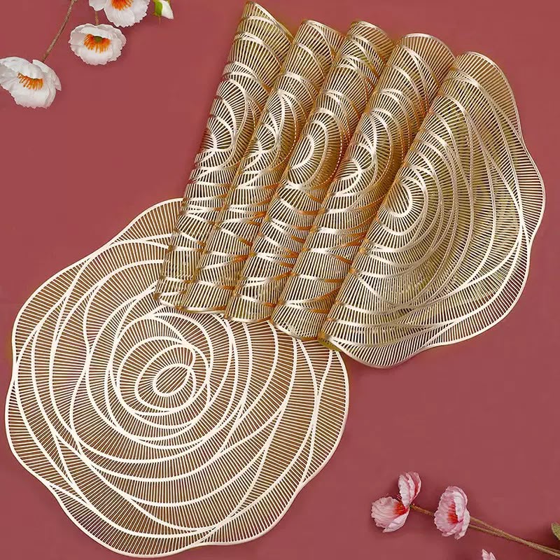 Rose Flower PVC table Mats