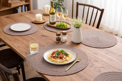 Elegant Round Woven Placemats