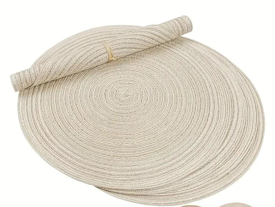 Elegant Round Woven Placemats