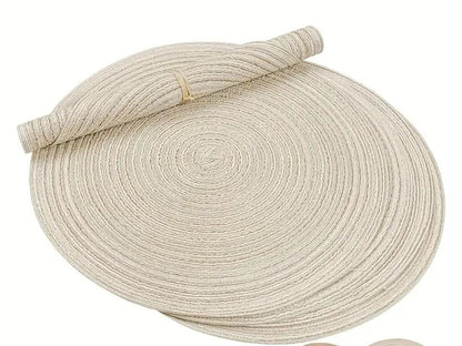 Elegant Round Woven Placemats