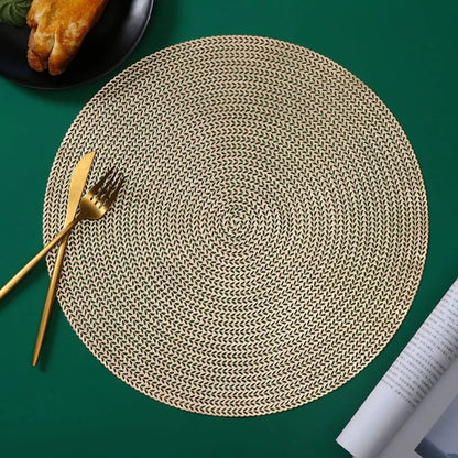 6pcs pvc non-woven table mats