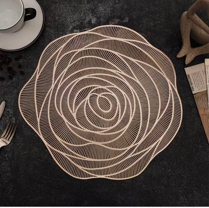 Rose Flower PVC table Mats