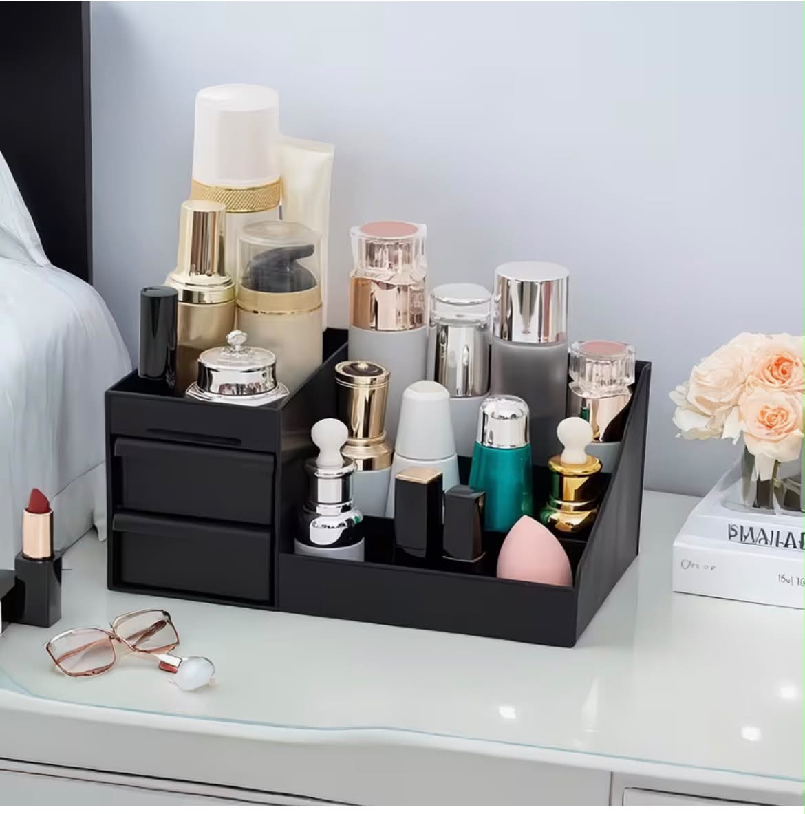 Mini Cosmetic Storage Box with Drawers