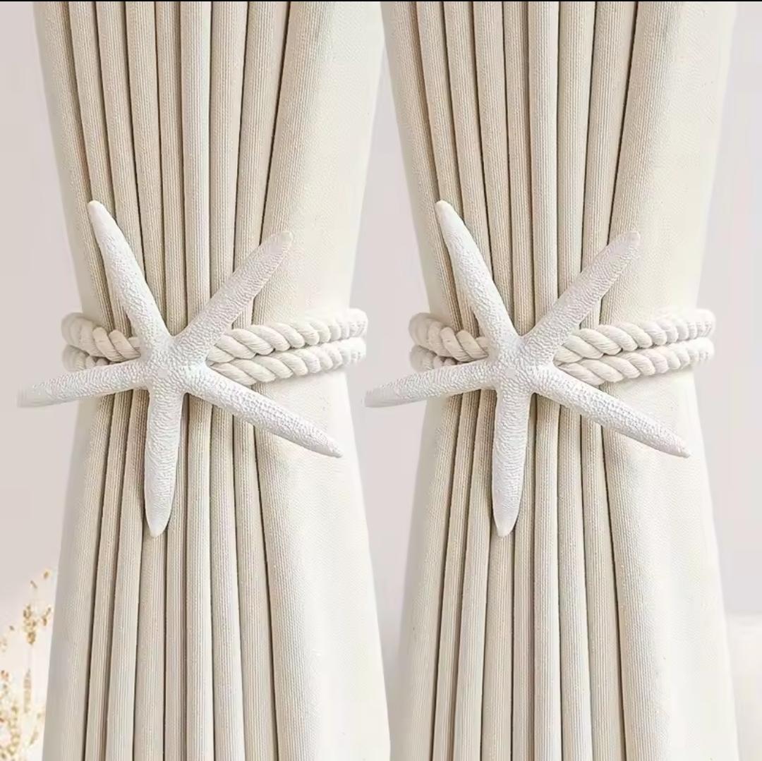 Starfish Cotton Rope  Curtain  Holder.