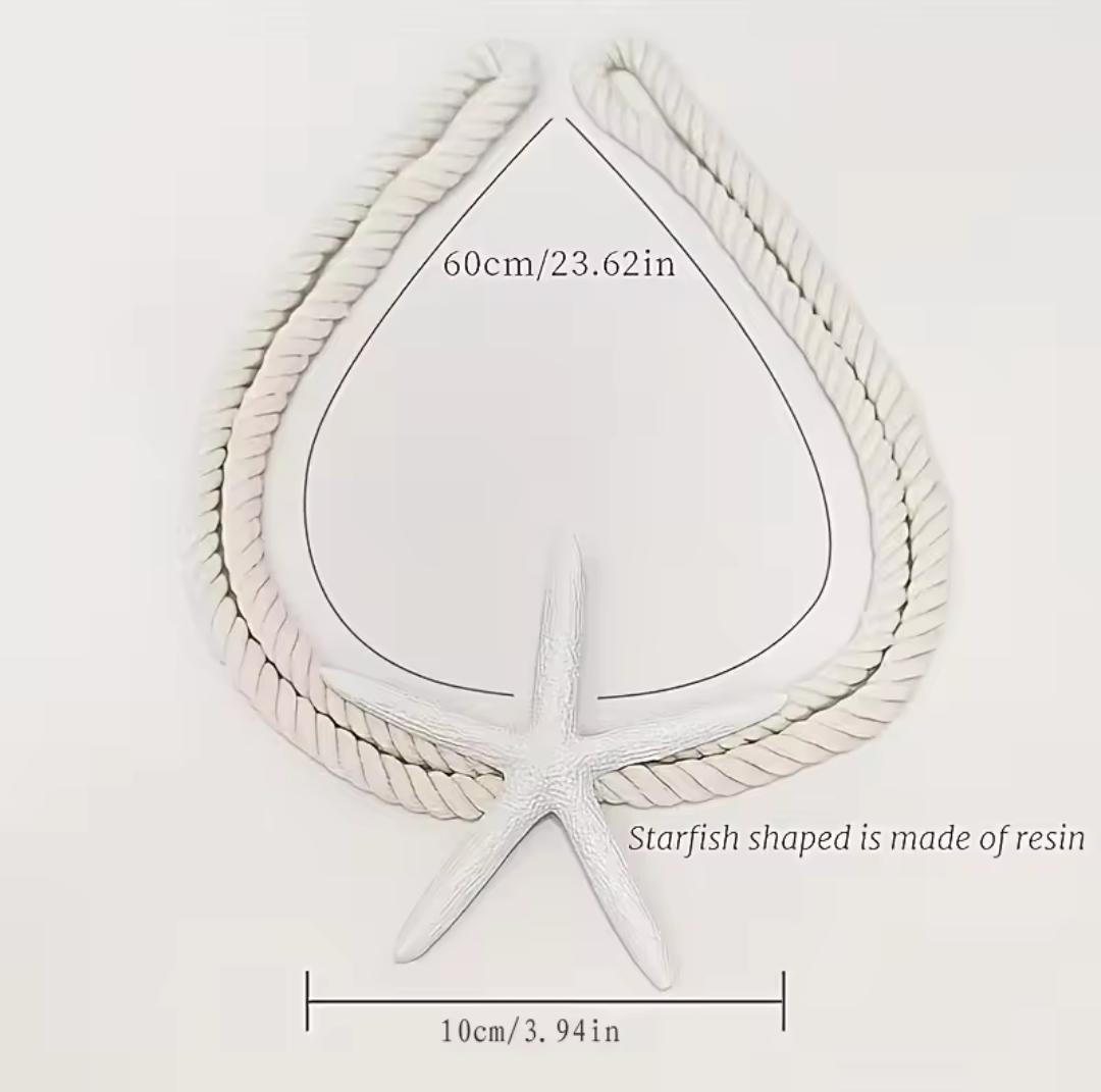 Starfish Cotton Rope  Curtain  Holder.