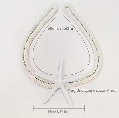 Starfish Cotton Rope  Curtain  Holder.