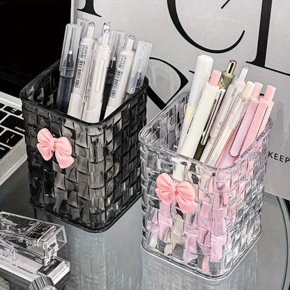 Acrylic makeup brushes storage