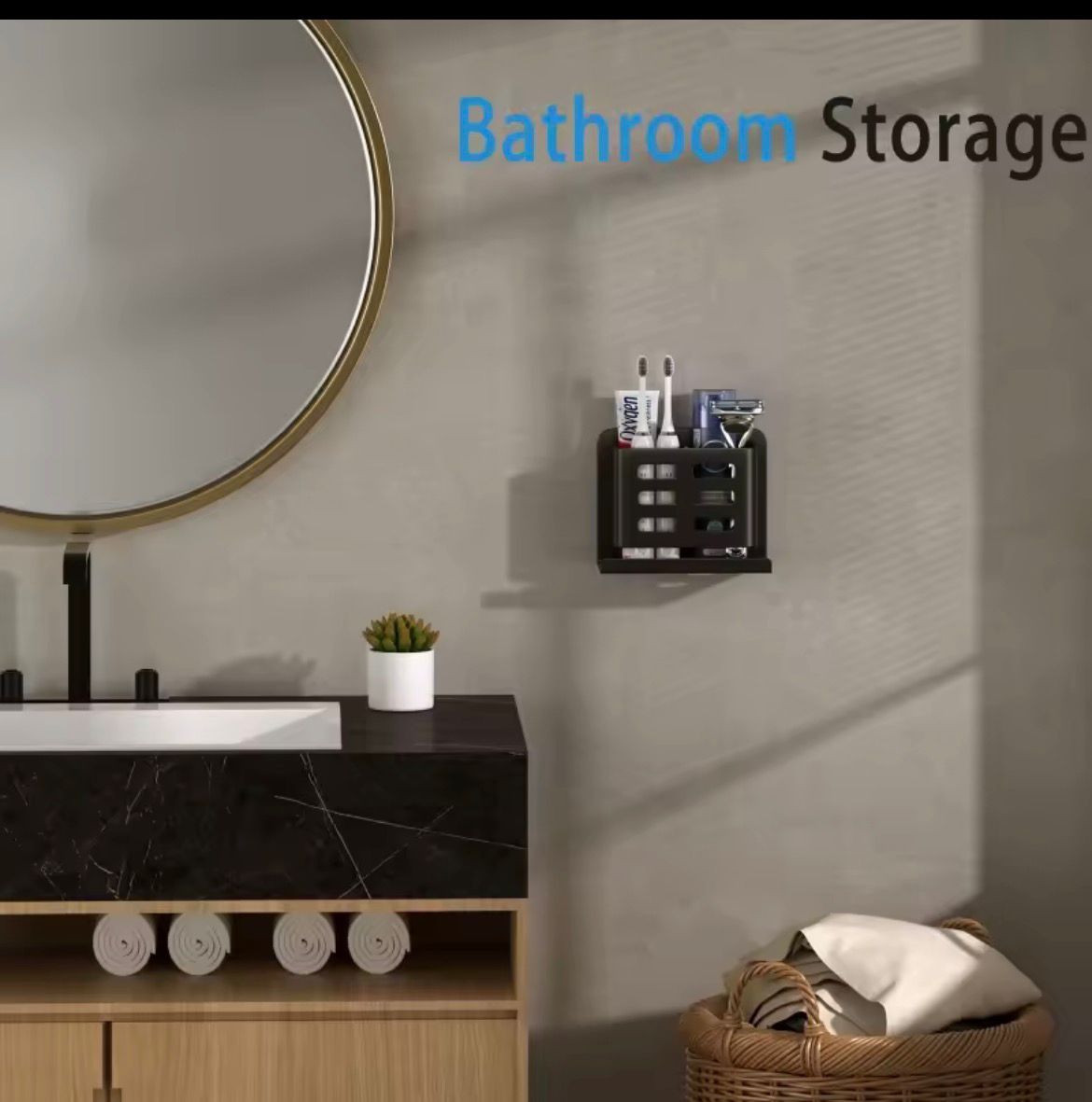 Toothbrush and toothpaste holder