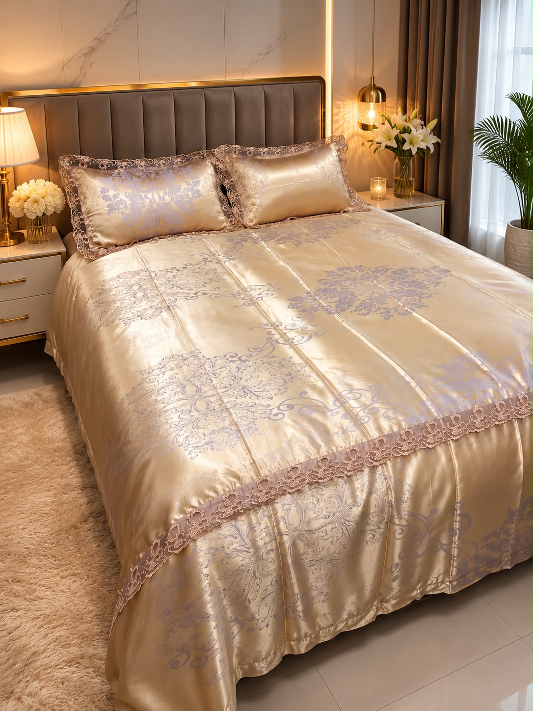 Silk duvet cover sets