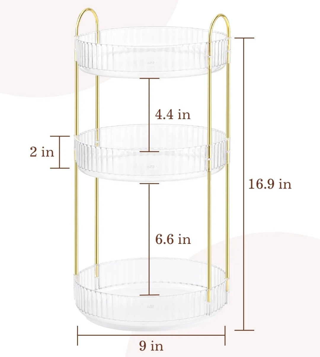 3 tier cosmetic rack