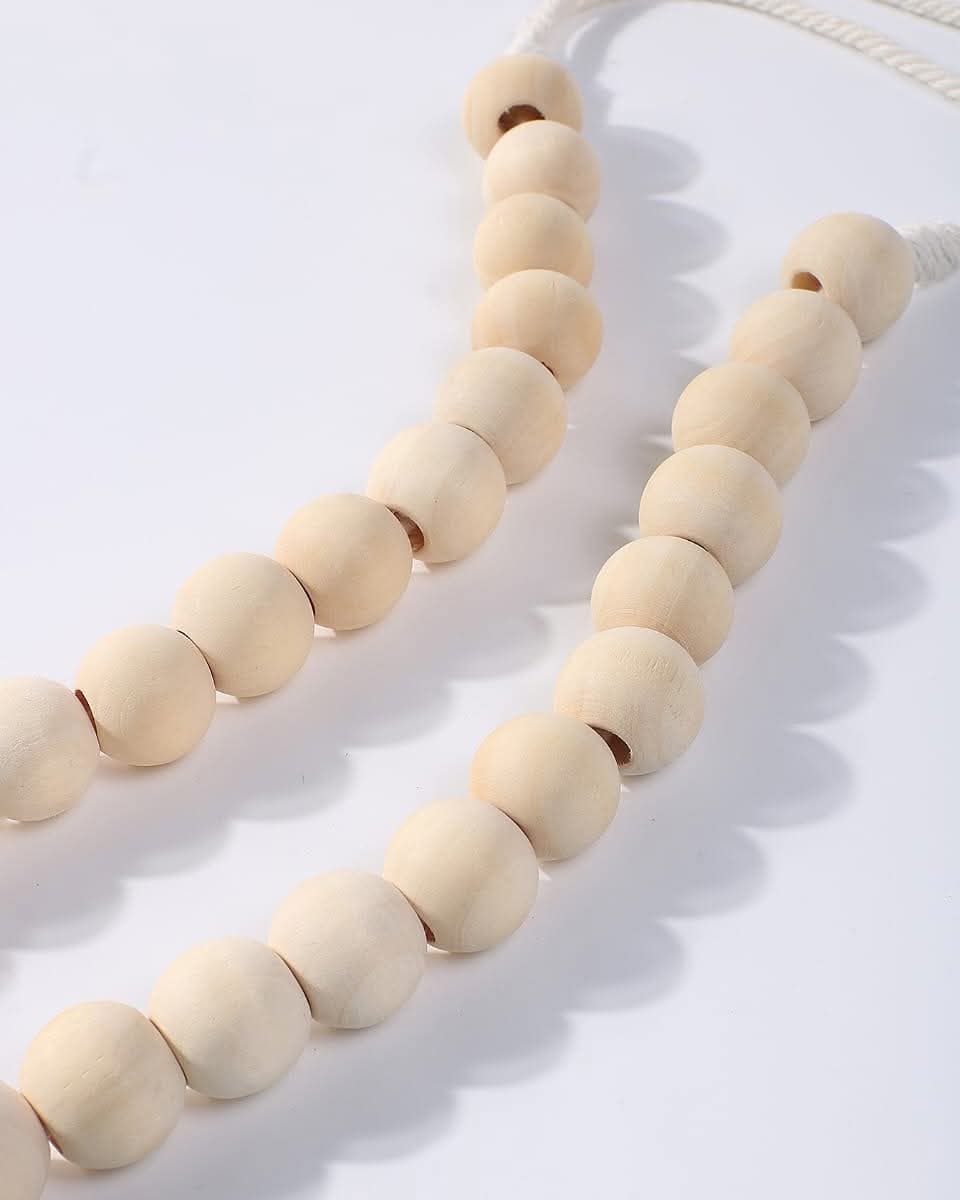 Macrame curtain tiebacks with tassel..