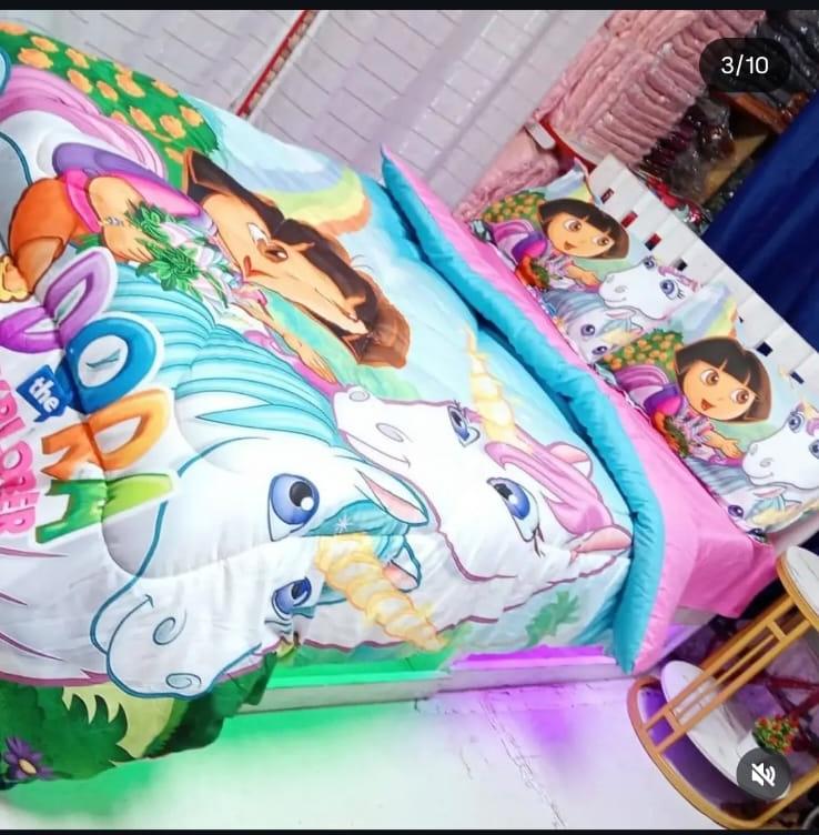 Cartoon themed kids duvet set