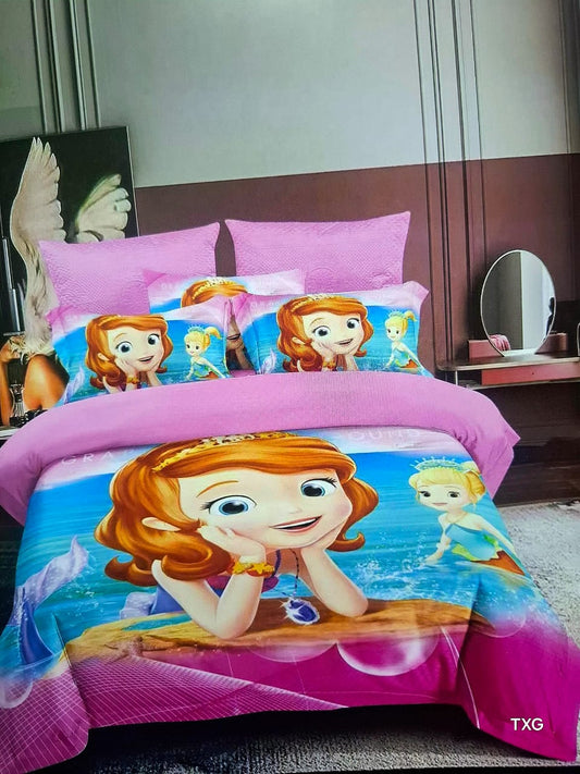 Cartoon themed kids duvet set