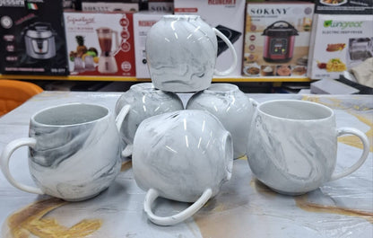 Marble Pot Mugs - 6 Pieces a set