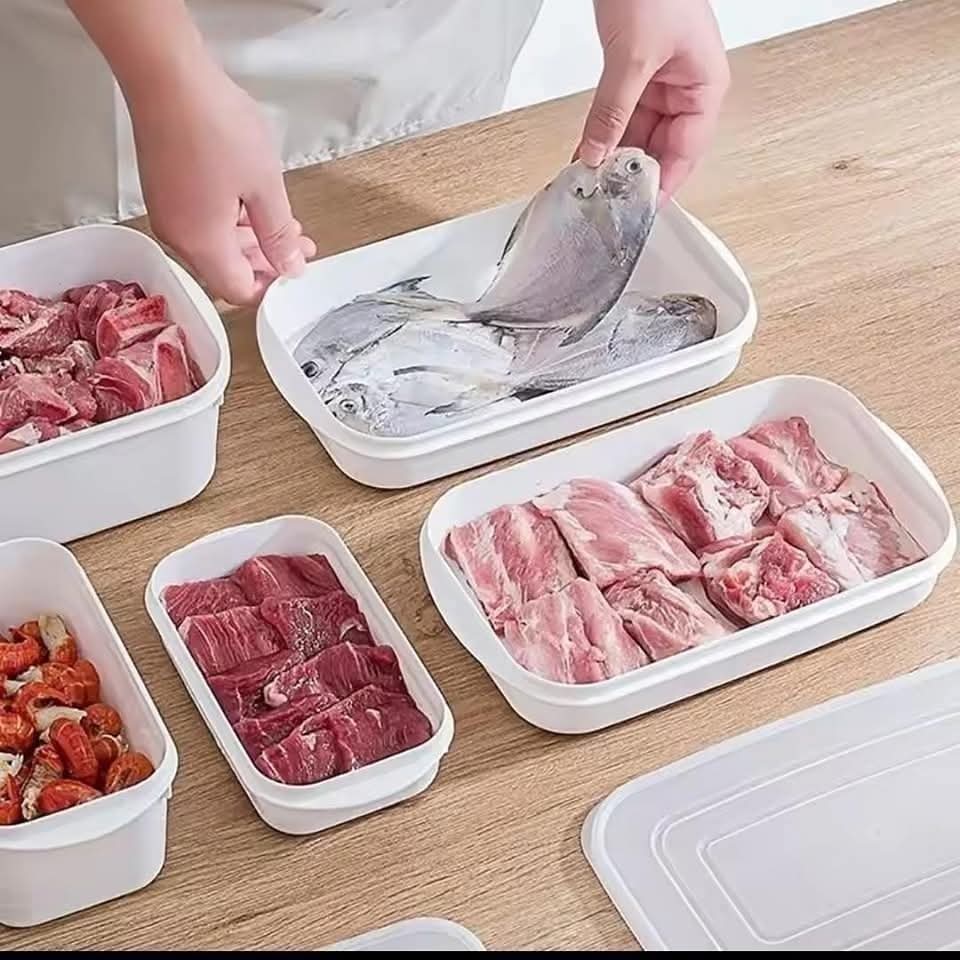 5pcs Freezer /fridge stackable food storage containers