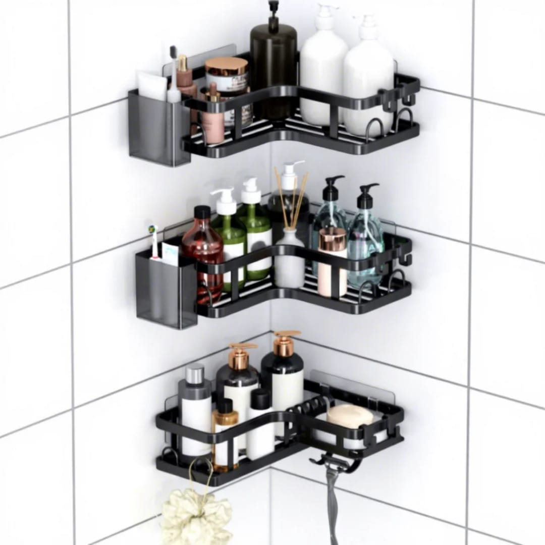 3pcs corner bathroom racks