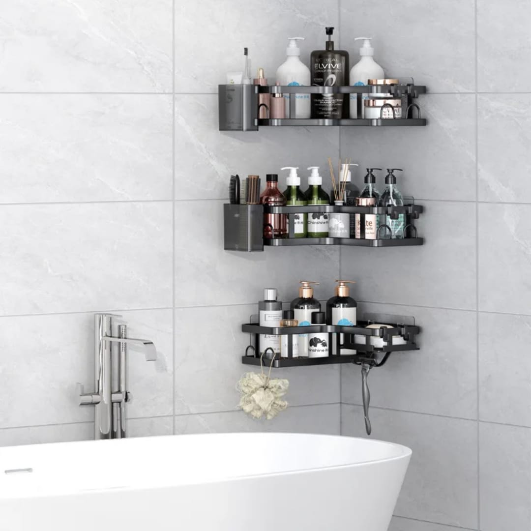 3pcs corner bathroom racks