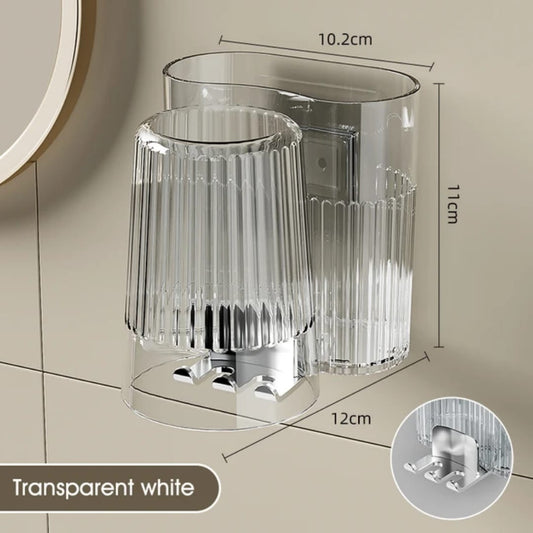 Toothbrush holders with gaggle cup