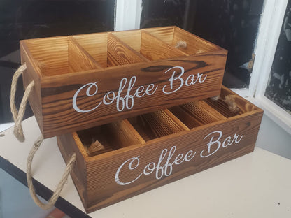 Wooden tea /coffee holder