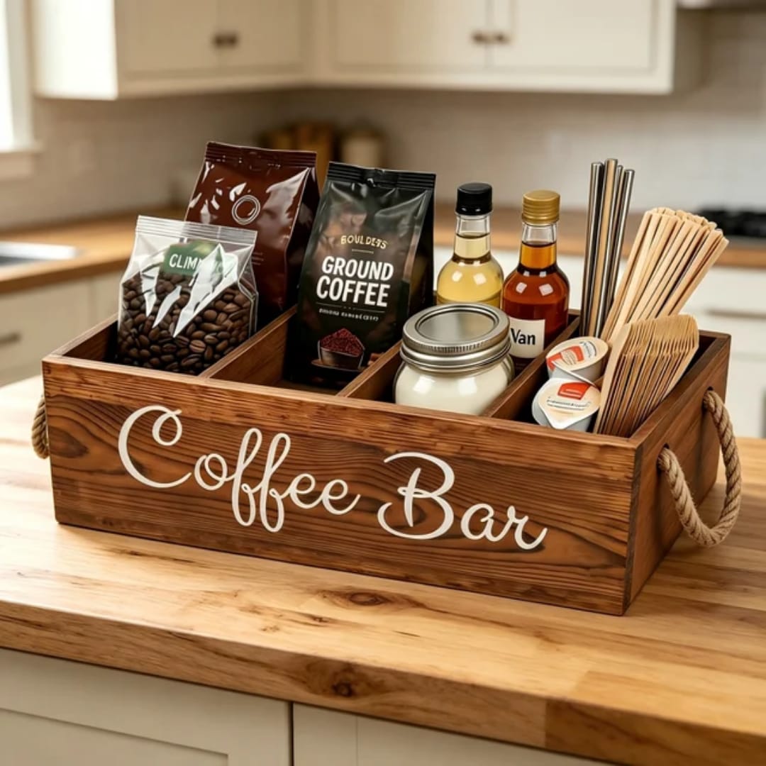 Wooden tea /coffee holder